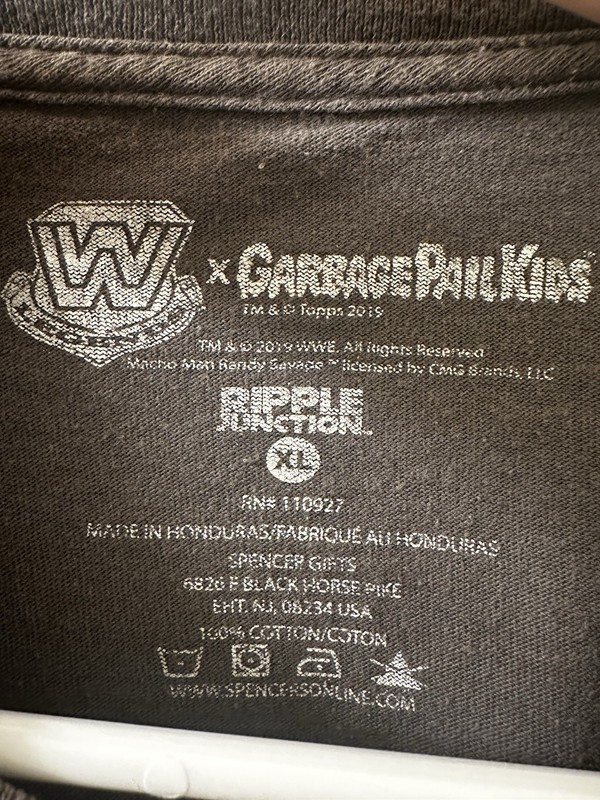 WWE Legends x Garbage Pail Kids Savage Randy Crewneck T Shirt XL gallery