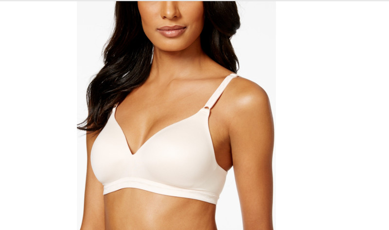 Warner’s Soft Wireless Lightly Lined Comfort Bra light Pink Size 34A 10167