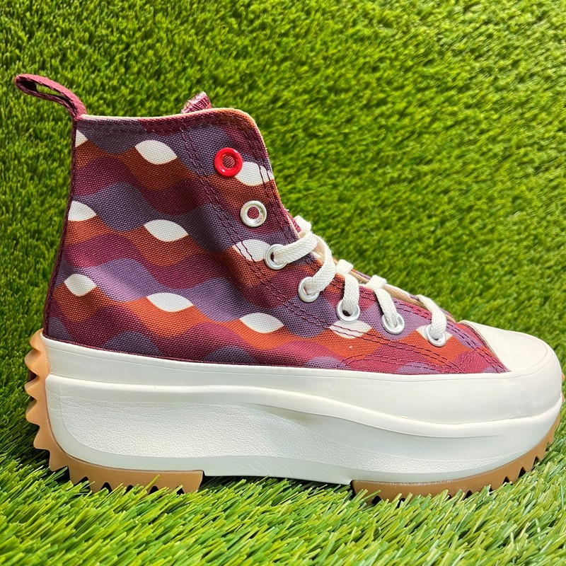 Converse Run Star Hike Hi Womens Size 5.5 Purple Red Athletic Shoes Sneakers