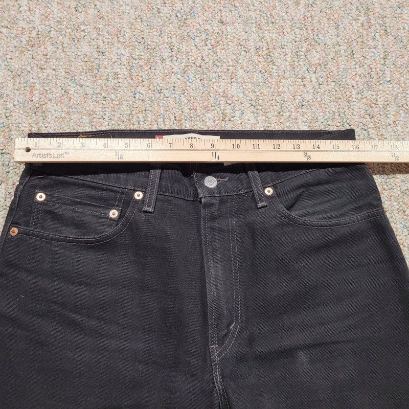 Levi's 550 Jeans Mens 32x32 Black Relaxed Fit Vintage Made in USA Denim Pants gallery