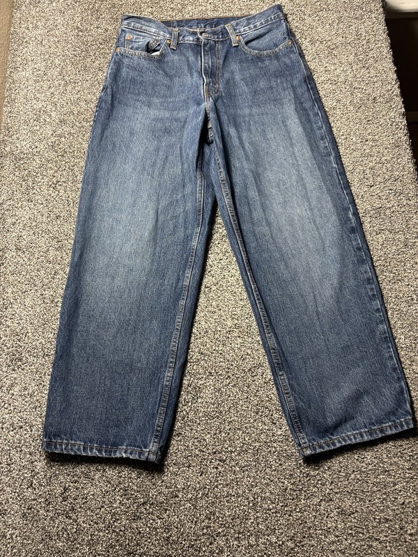 Levis 578 Jeans Baggy Mens 30×30 Red Tab Loose Blue Dark Wash Denim Modern