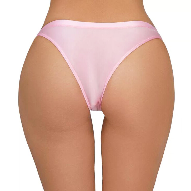 4PCS/LOT Sexy Women Silky Satin Panties Underwear Low Waist Thong Brief Lingerie gallery