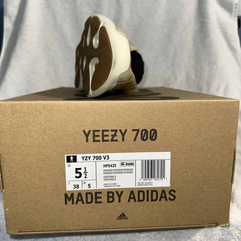 adidas Yeezy 700 V3 Lace Up mens 5.5 womens 7 Yellow HP5425 gallery