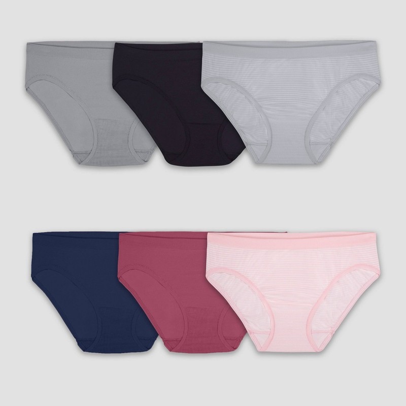 Fruit of the Loom Women’s 6pk Seamless Bikini Underwear – Colors may vary 8