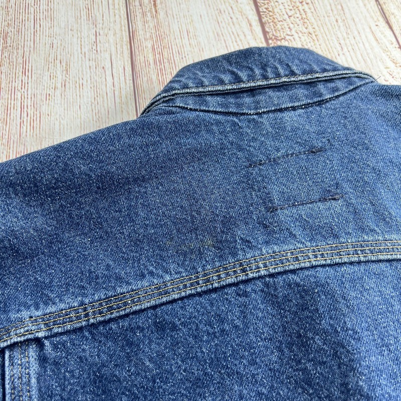 VTG 90s Carhartt Denim Jacket Mens XL Tall J12DST Jean Trucker Made in USA gallery
