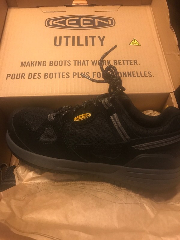 Keen Utility Footwear Springfield Aluminum Toe Black/Steel Grey Women’s 8M