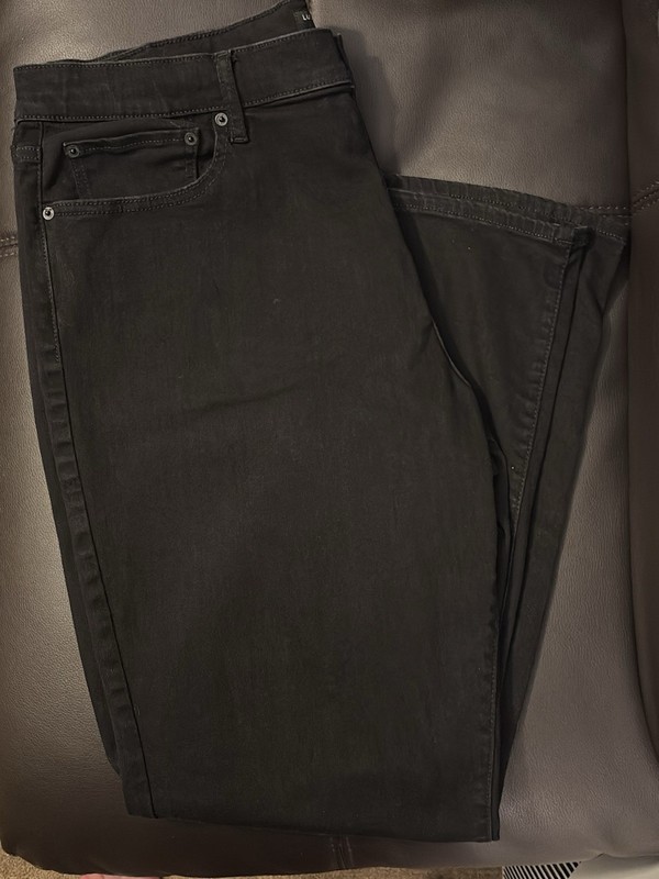 Lucky Brand Mens Jeans 410 40/32 Athletic Straight Black Stretch * See Photos * gallery