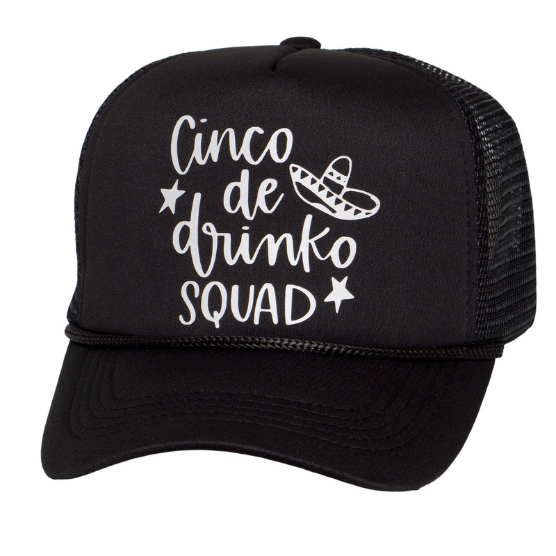 Top Headwear Men’s Cinco De Drinko Squad Trucker Hat – Snapback Cinco De Mayo