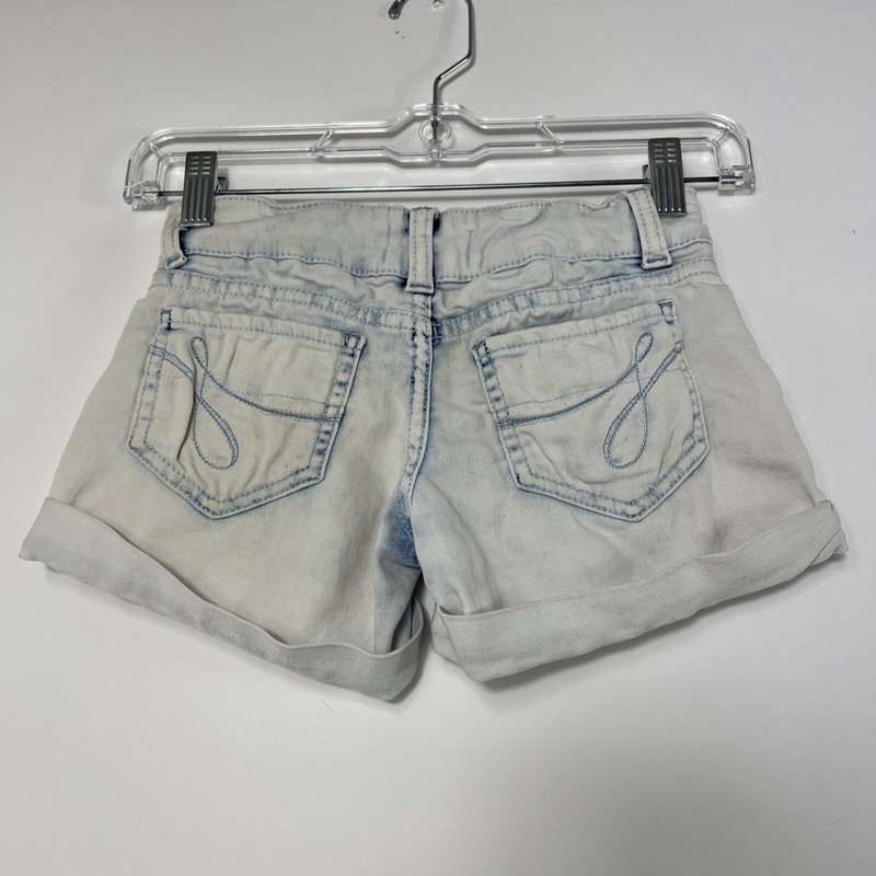 Jordache Jean Shorts Youth Size 6 Acid Wash Denim Adjustable Waist Stretch gallery