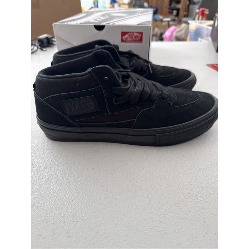 Size 8 – Vans Skate Half Cab Black New In Box