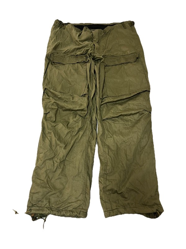 Vintage US Military Chemical Protective Cargo Pants Mens Medium Green 70s 80s