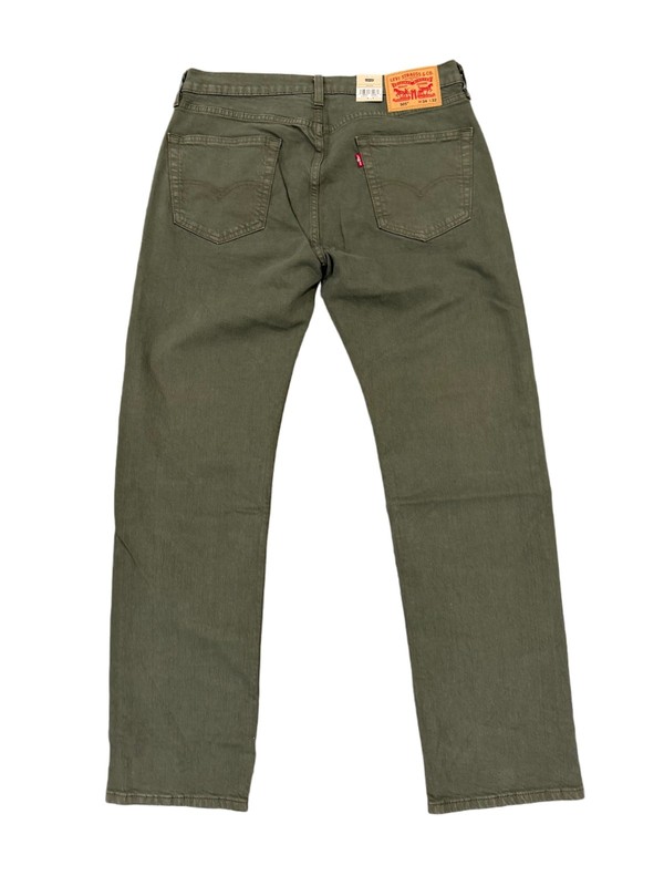 Levis 505 Jeans New Mens Regular Fit Straight Leg Color Olive Green 005052615 gallery