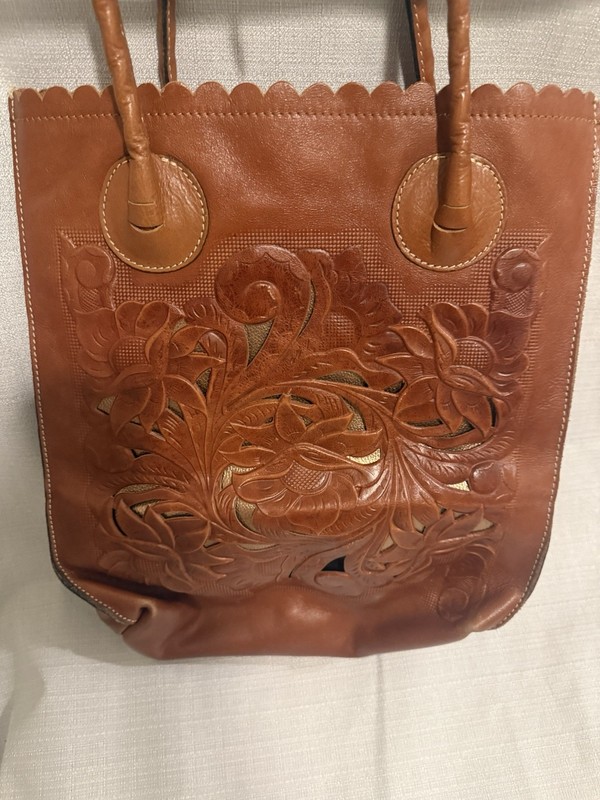 Patricia Nash Women’s Poppy Leather Handbag From the Tooled Collection Florence