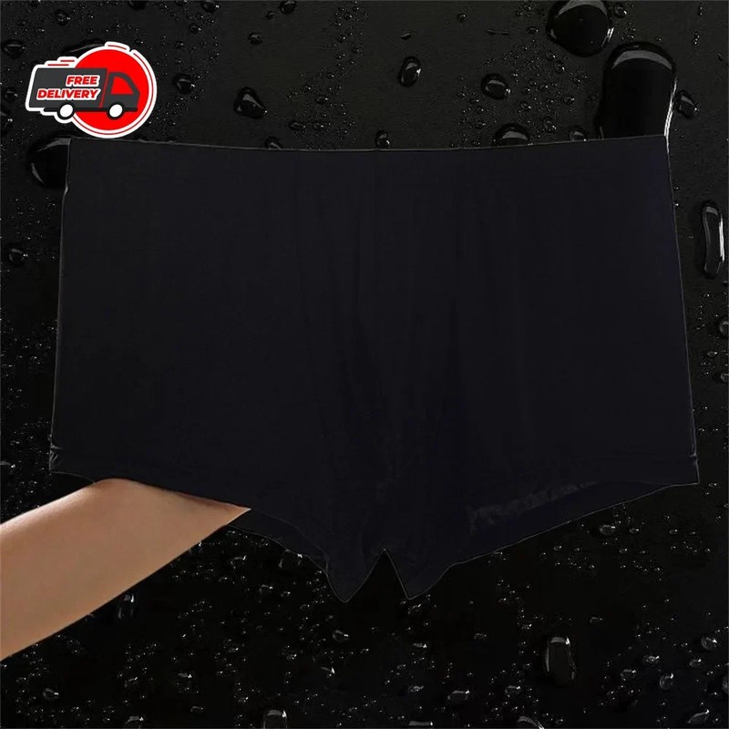 Ultra Thin Ice Silk Boxers Underwear Men Semi-transparent Seamless Sexy Male* gallery