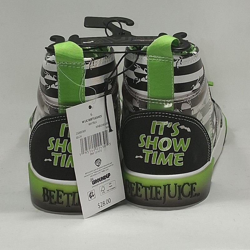 Beetlejuice Ground Up Its Show Time High Top Sneakers size 6 gallery
