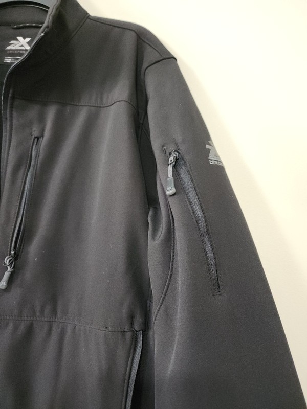 ZeroXposur Jacket Mens L Black Softshell Full Zip Insulated Stretch Pockets gallery