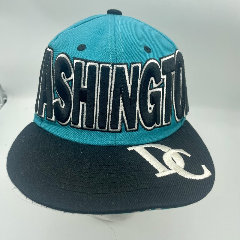 City Hunter Washington DC Baseball Cap Turquoise Snapback Hip hop Rapper Style