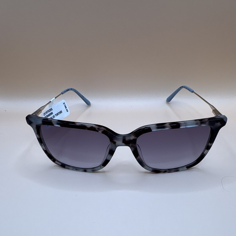 Calvin Klein CK19702SG 453 Women’s Rectangle Tortoise/Blue Gray Tinted UV400
