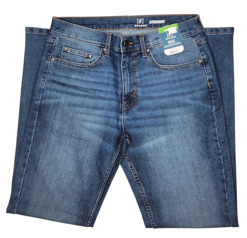George #11686 NEW Men's Stretch Straight Leg Jeans gallery