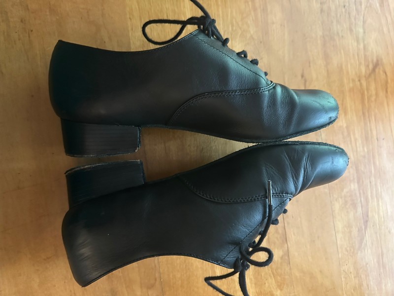 Organmaster Black Leather Mens Lace-Up Oxford Shoes Size 8M gallery
