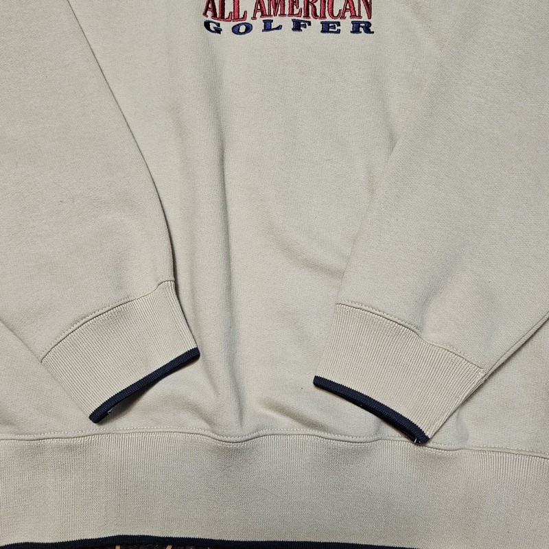 NWT VTG 90s MC Sport All American Golf Embroidered Crewneck Sweatshirt Sz XL gallery