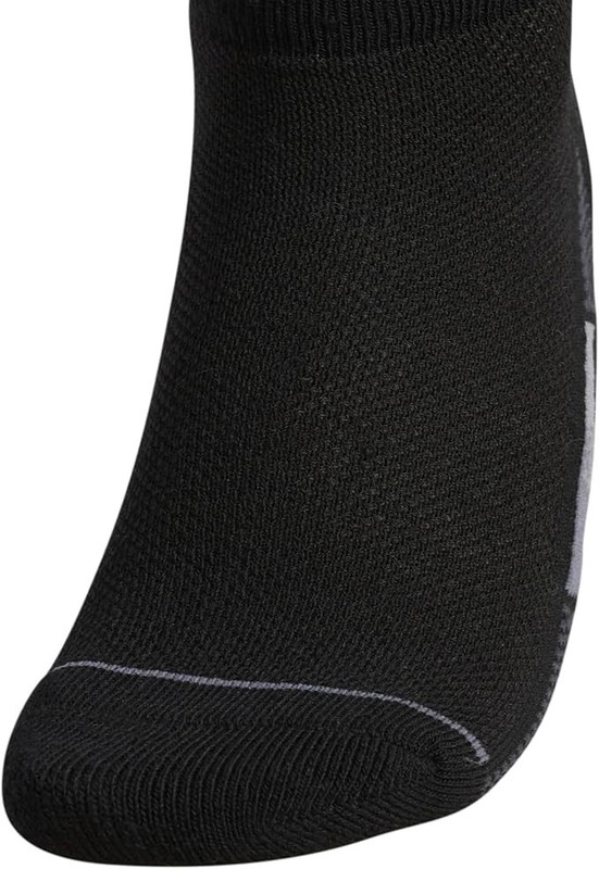 3 Pair Adidas Superlite Low Cut Socks, Women's Shoe Size 5-10, Black White Gray gallery