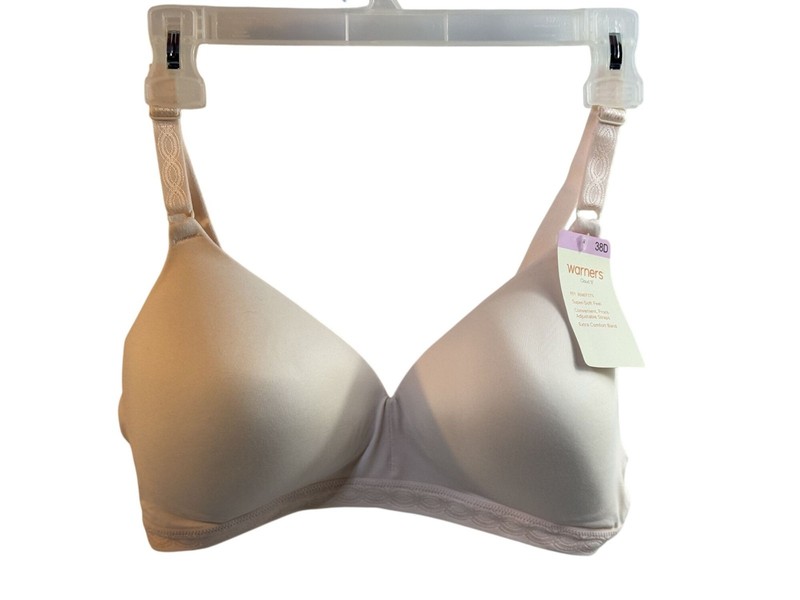 Warner 9@ Super Soft Wireless Lightly Lined Comfort Bra Sandshell 38D