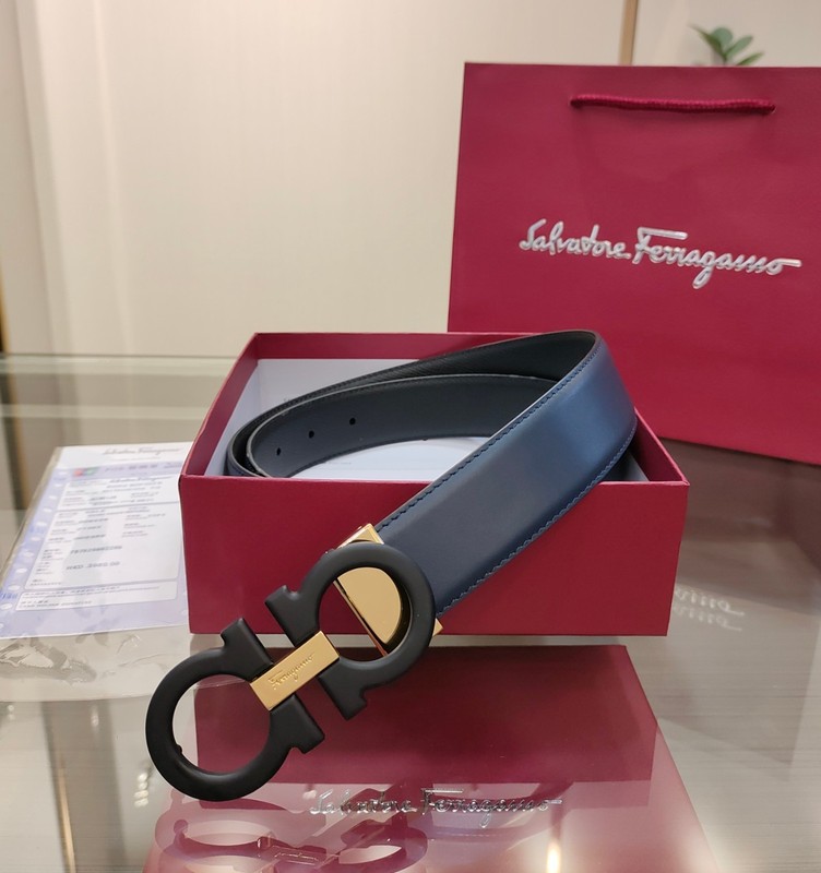Salvatore Ferragamo Gancini Men's Reversible Leather Belt gallery