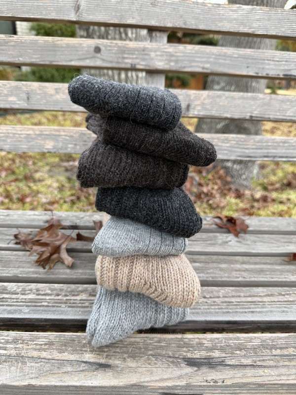 4 Pairs Alpaca Wool Thermal Nature Warm Winter Socks For Women & Men gallery