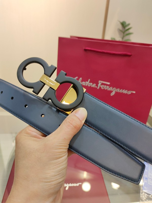 Salvatore Ferragamo Gancini Men's Reversible Leather Belt gallery