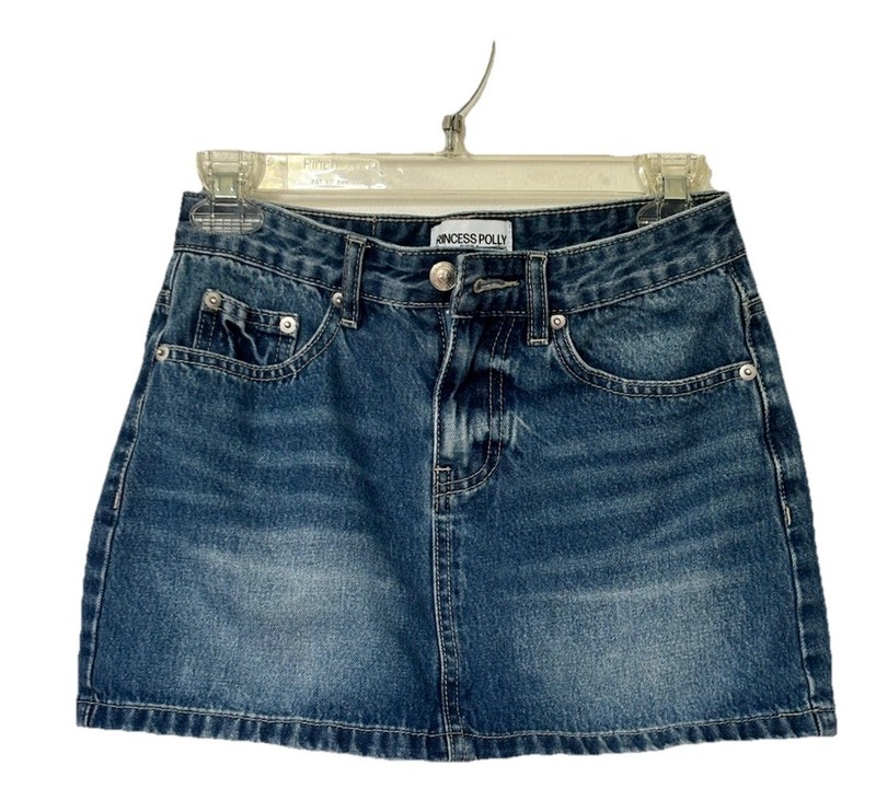 Princess Polly Denim Mini Skirt US SZ 0/ UK SZ 4 Women’s