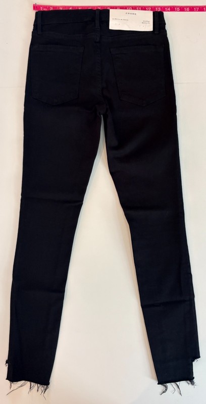Frame Denim - Le Skinny de Jeanne - Mid-Rise Skinny Black (New w/tags) Size 27 gallery
