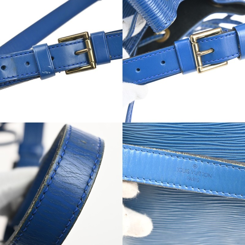 LOUIS VUITTON LV Petit Noe Shoulder Bag Epi Leather Blue France M44105 32CA679 gallery
