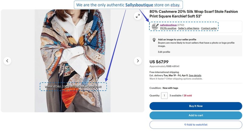 Sallys 18 Momme Twill Silk Wrap Scarf Lily of the Valley Print 2 Face Shawl 35" gallery