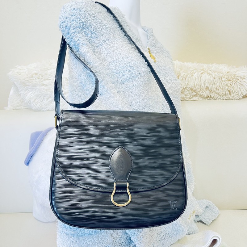 Louis Vuitton Saint Cloud GM Black Epi Leather Crossbody Bag Authentic M52192