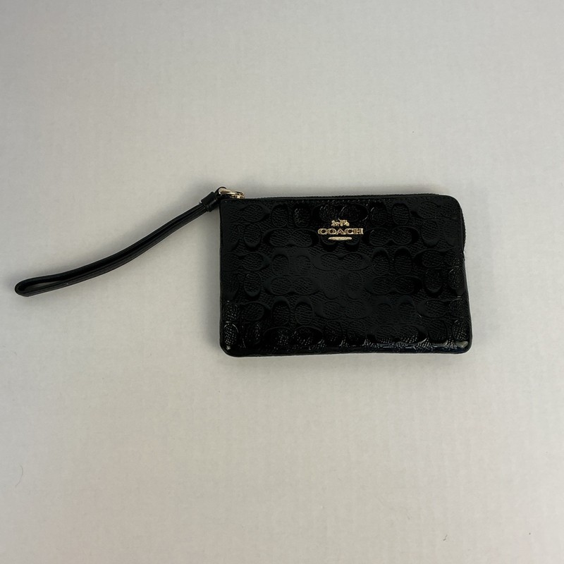 Coach Wristlet A1892 F58034 Zip Wallet Clutch Purse Black – Pre-Owned
