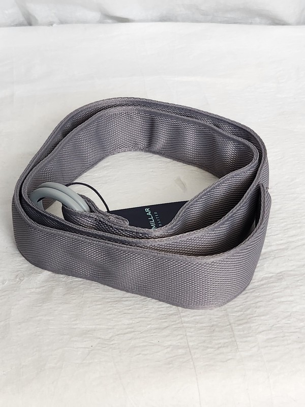 New $98 PETER MILLAR Crown Crafted Performance O-RING Belt Gale Gray Grey M gallery