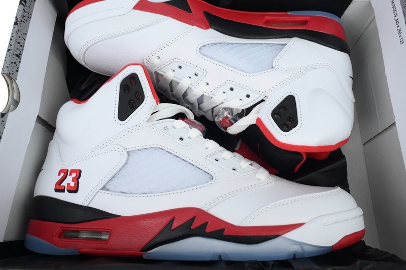 US10-Air Jordan 5 Retro Fire Red 2025 HQ7978-101 Men's Sneakers gallery