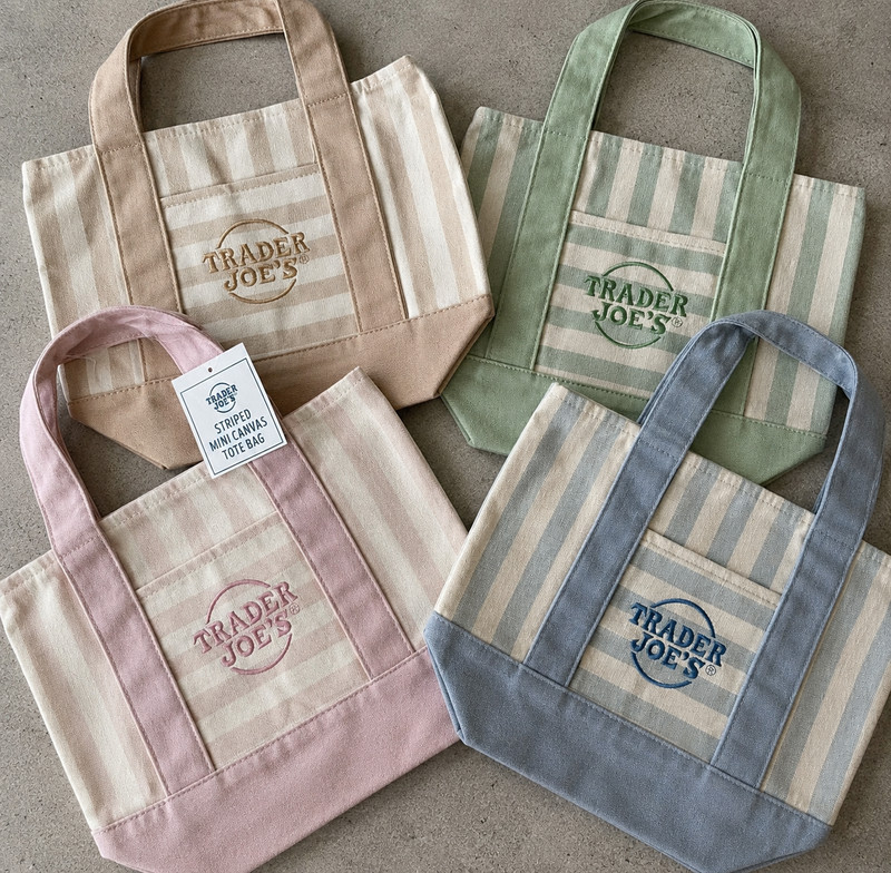 trader joes mini tote Set of 4 NWT
