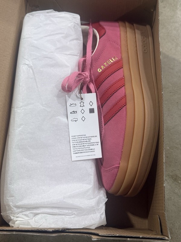 NEW adidas Gazelle Bold J ‘Rose Tone’ JQ7407 Size 6.5Y/8W gallery