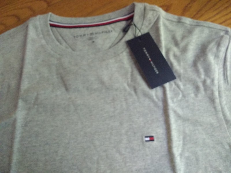 NWT Tommy Hilfiger Men’s Signature Flag Crewneck 100% Cotton T-Shirt