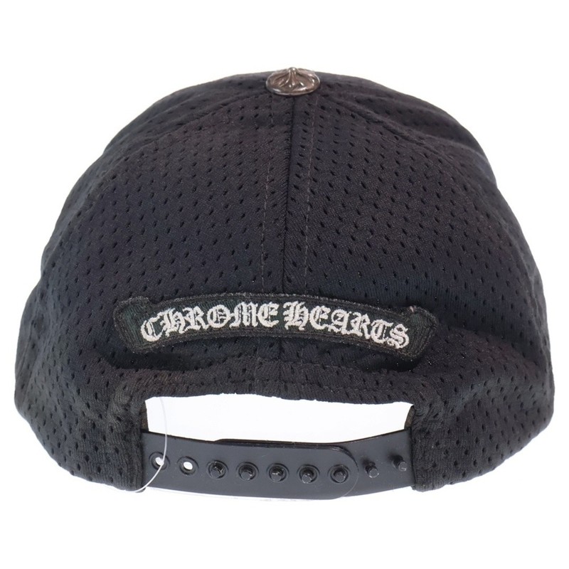 CHROME HEARTS MESH CAP CH Logo Embroidered Baseball Hat Black Used 9b4d84861874f gallery