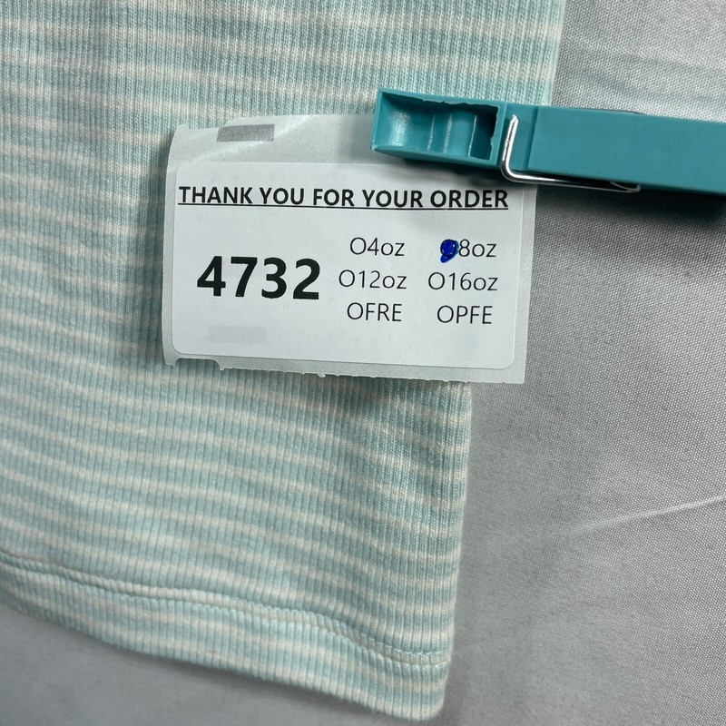 Levis Shirt Womens Plus size 1X Blue White Striped Stretch Long Sleeve New gallery