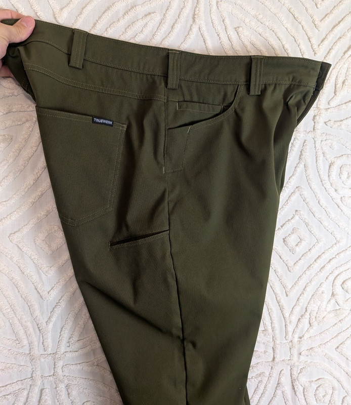 Truewerk EDO Werkpant Men's 40x33 Green Pants Technical Performance Work 40 Long gallery