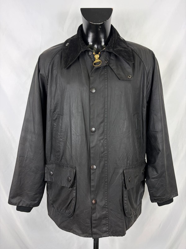 Barbour Bedale Jacket Black Recent Vintage C42/107 CM L Black Waxed Bedale Ja…