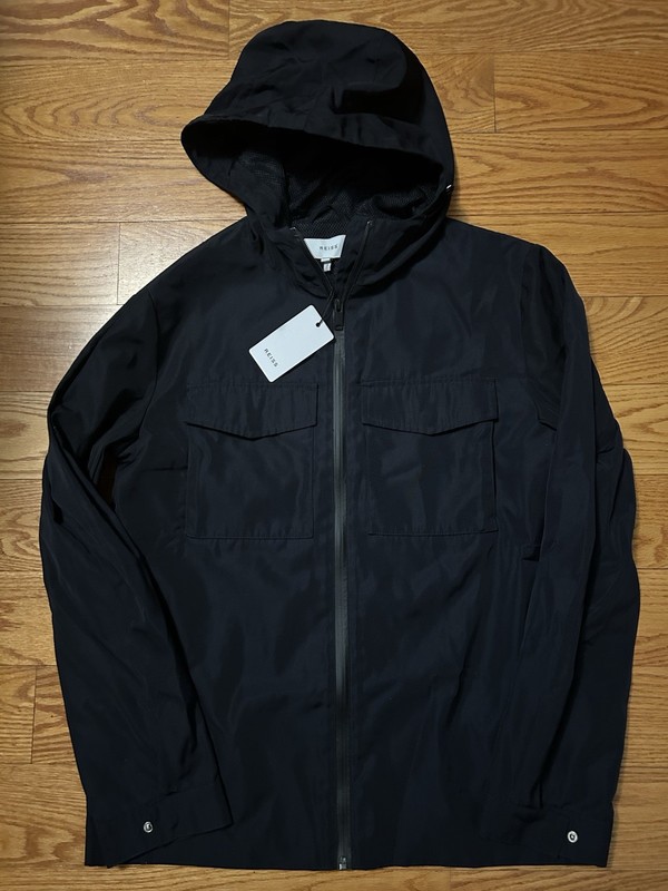 NWT! Mens Reiss Delphino Waterproof Rain Jacket Navy Blue M $445