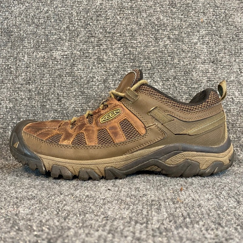 KEEN Targhee Vent Breathable Hiking Shoes Low Brown Leather Trail Mens Size 11 M