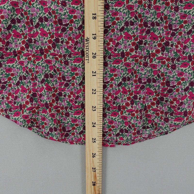 J Crew Liberty Fabrics Button Up Shirt Womens 0 Pink Floral Ditsy Long Sleeve gallery