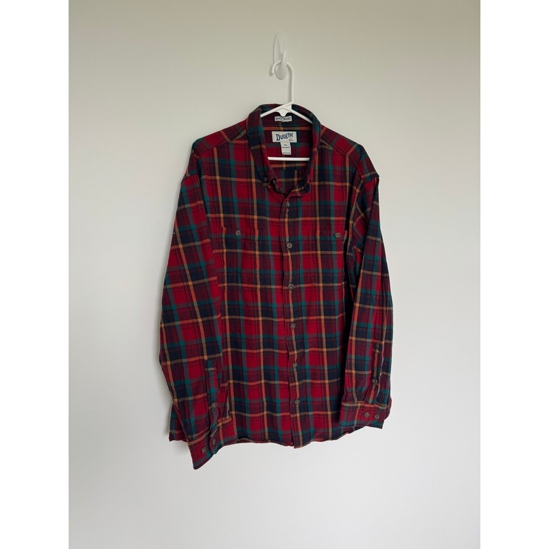 Duluth Trading Company Men’s Button Down Flannel Shirt – 2XL