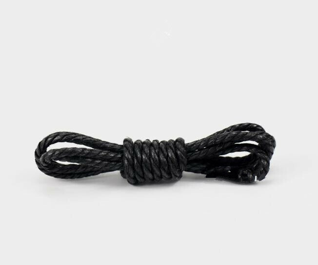 1 pair Three Strands Waxed Shoelaces Leather Shoe String Weave shoelace rope gallery